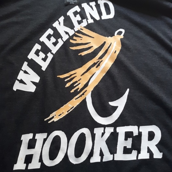 #jerzygirldecals Other - Mens weekend Hooker TRI-BLEND long sleeve w hoodie